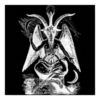 Goat Of Mendes Black And White print