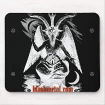 Goat of Mendes Black Mousepad mousepads