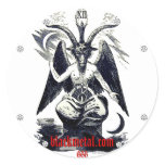 Goat of Mendes Round Sticker