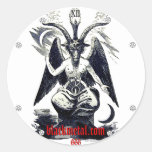 Goat of Mendes Round Sticker