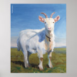 Goat Painting 'It's Just Me' by Mike Jory Poster