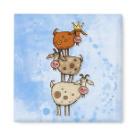 goat stack fridge magnet