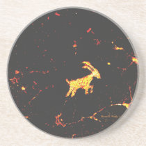 Goat Star Petroglyph coasters