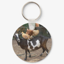 Goat taxi keychains