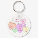 Goat Valentine Hearts Key Chain Goat Gift
