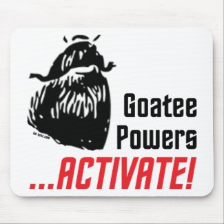 Goatee Powers mousepad