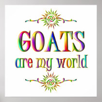 GOATS are my world Print