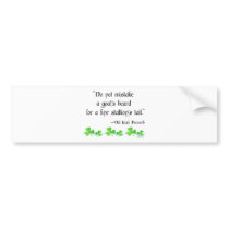 Goat's beard bumper stickers