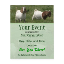 Goats Event Flyer