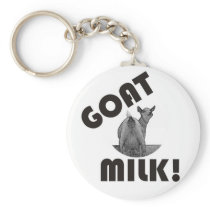 GOAT'S MILK - IT'S THE OTHER DAIRY! KEYCHAINS