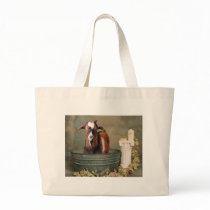 Goats need baths too canvas bag