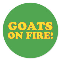 GOATS ON FIRE! Sticker stickers