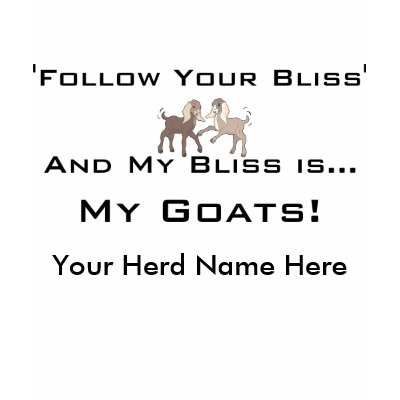 Goats on T-shirts Personalize by getyergoat