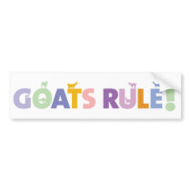 GOATSRULE.CR bumper stickers