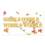 "Gobble Gobble Makes You Wobble Wobble" Turkey Day Rectangle Stickers
