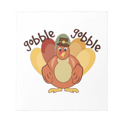 Cartoon Turkey Notepads Cartoon Turkey Note Pads Zazzle