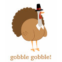 Gobble Gobble Silly Turkey T-shirt