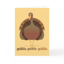 Gobble Gobble Thanksgiving card