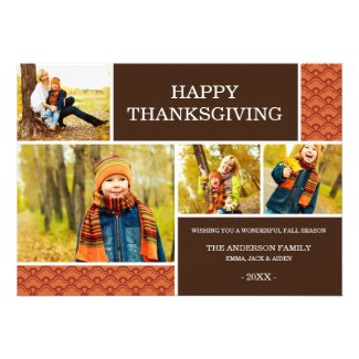 GOBBLE GOBBLE | THANKSGIVING PHOTO CARD PERSONALIZED INVITES