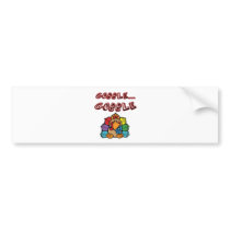 GOBBLE GOBBLE TURKEY bumper stickers by cheriverymery GOBBLE GOBBLE TURKEY bumper stickers