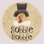 Gobble Gobble Turkey stickers