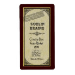 Gobin Brains Avery Label