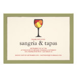 Goblet with Fruit Sangria & Tapas Party Invitation