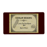 Goblin Brains Avery Label