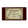 Goblin Brains Avery Label