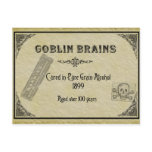 Goblin Brains Recipe Card Post Card
