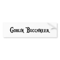 Goblin Buccaneer Bumper Sticker