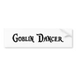 Goblin Dancer Bumper Sticker