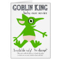 Goblin King Baby Care Services cards by QueenHare Goblin King Baby Care Services cards