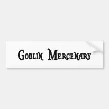 Goblin Mercenary Bumper Sticker