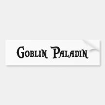 Goblin Paladin Bumper Sticker