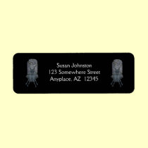 Goblin Tombstone Halloween Address Label labels