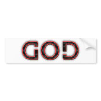 God Anagram Bumper Sticker