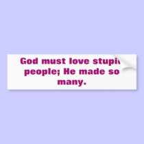God and Love bumper stickers