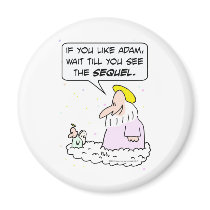 god angel earth adam eve sequel fridge magnets