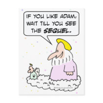 god angel earth adam eve sequel postcard