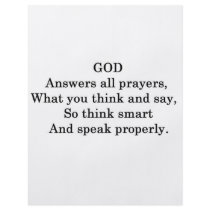 GOD ANSWERS ALL PRAYERS flyers by laureenr GOD ANSWERS ALL PRAYERS flyers