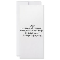 GOD ANSWERS ALL PRAYERS rack cards by laureenr GOD ANSWERS ALL PRAYERS rack cards