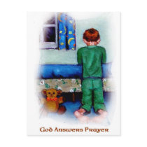 GOD ANSWERS PRAYER postcards