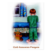 GOD ANSWERS PRAYER POSTCARDS