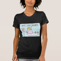 God asks angels who leaked. t-shirts