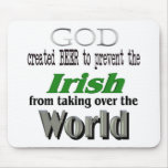 God Beer the Irish and World Conquest Mouse Mats