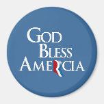 God Bless Amercia.png Fridge Magnet