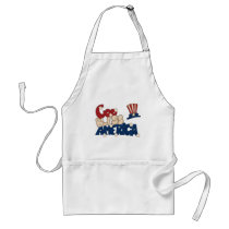 God Bless America aprons
