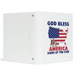God Bless America Vinyl Binder
