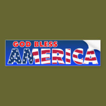God Bless America bumper stickers